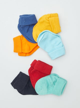 Lot de 7 paires de chaussettes côtelées