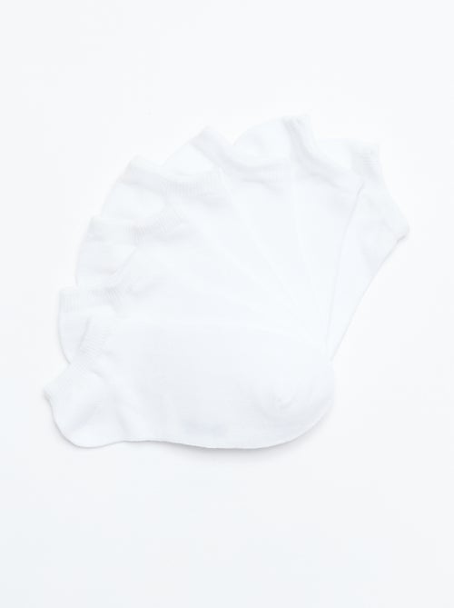 Lot de 7 paires de chaussettes invisibles - Kiabi