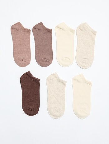 Lot de 7 paires de chaussettes invisibles
