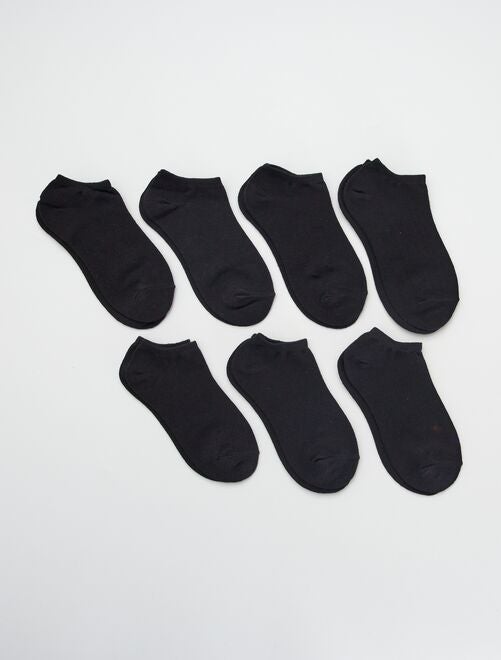 Lot de 7 paires de chaussettes invisibles - Kiabi