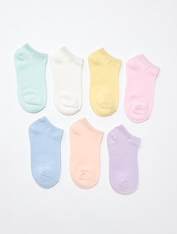 Lot de 7 paires de chaussettes invisibles