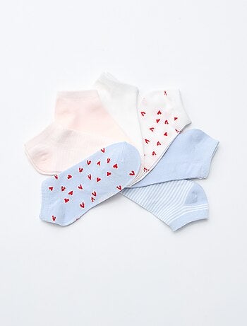 Lot de 7 paires de socquettes invisibles