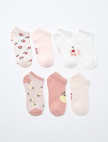 Lot de 7 paires de socquettes invisibles