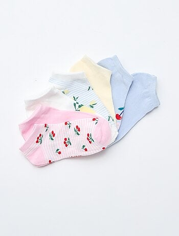 Lot de 7 paires de socquettes invisibles