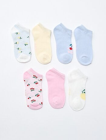 Lot de 7 paires de socquettes invisibles