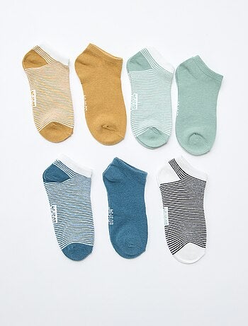 Lot de 7 paires de socquettes invisibles