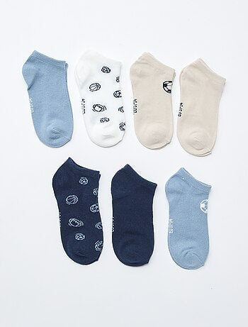 Lot de 7 paires de socquettes invisibles