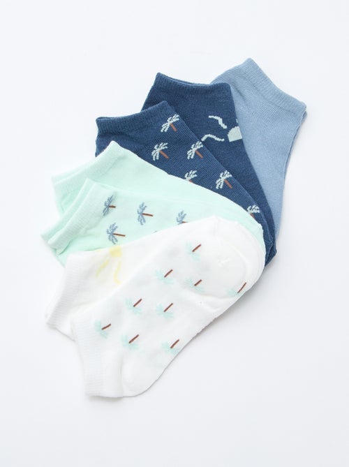 Lot de 7 paires de socquettes invisibles - Kiabi