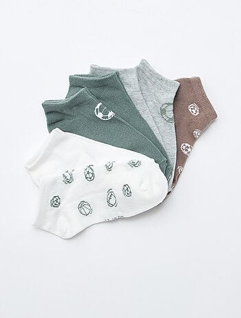 Lot de 7 paires de socquettes invisibles