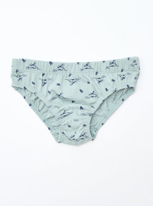 Lot de 7 slips à imprimés - Kiabi