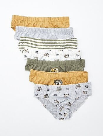 Lot de 7 slips à imprimés