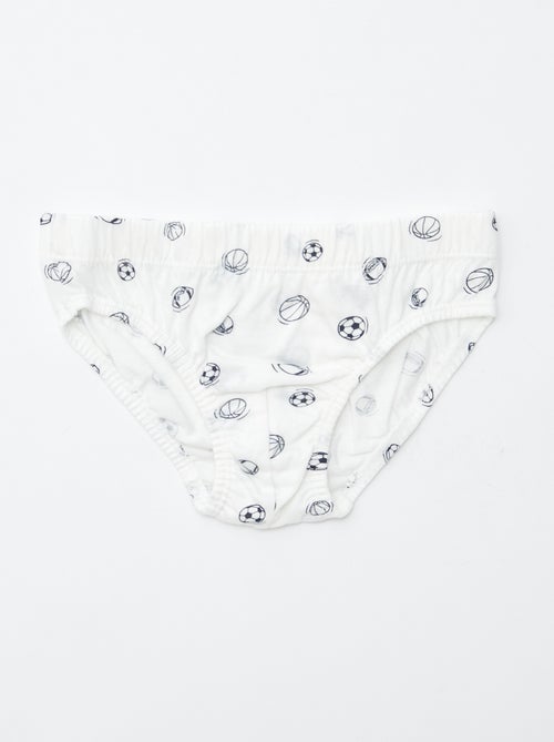 Lot de 7 slips à imprimés - Kiabi