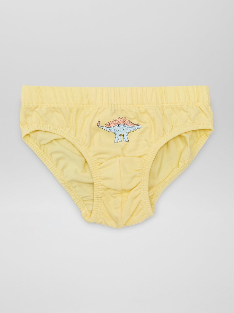 Lot de 7 slips imprimés BLEU - Kiabi