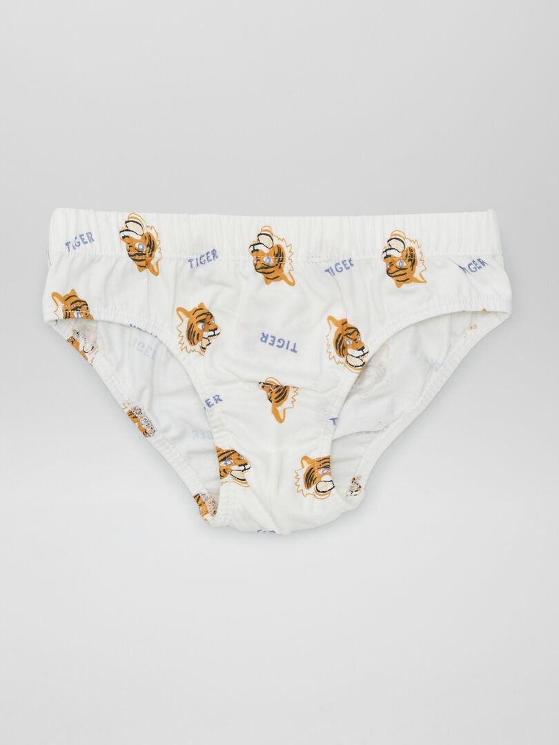 Lot De 7 Slips Garçon - 100% Coton - Confortables Et Doux - Taille Unique Ou Multi-Tailles