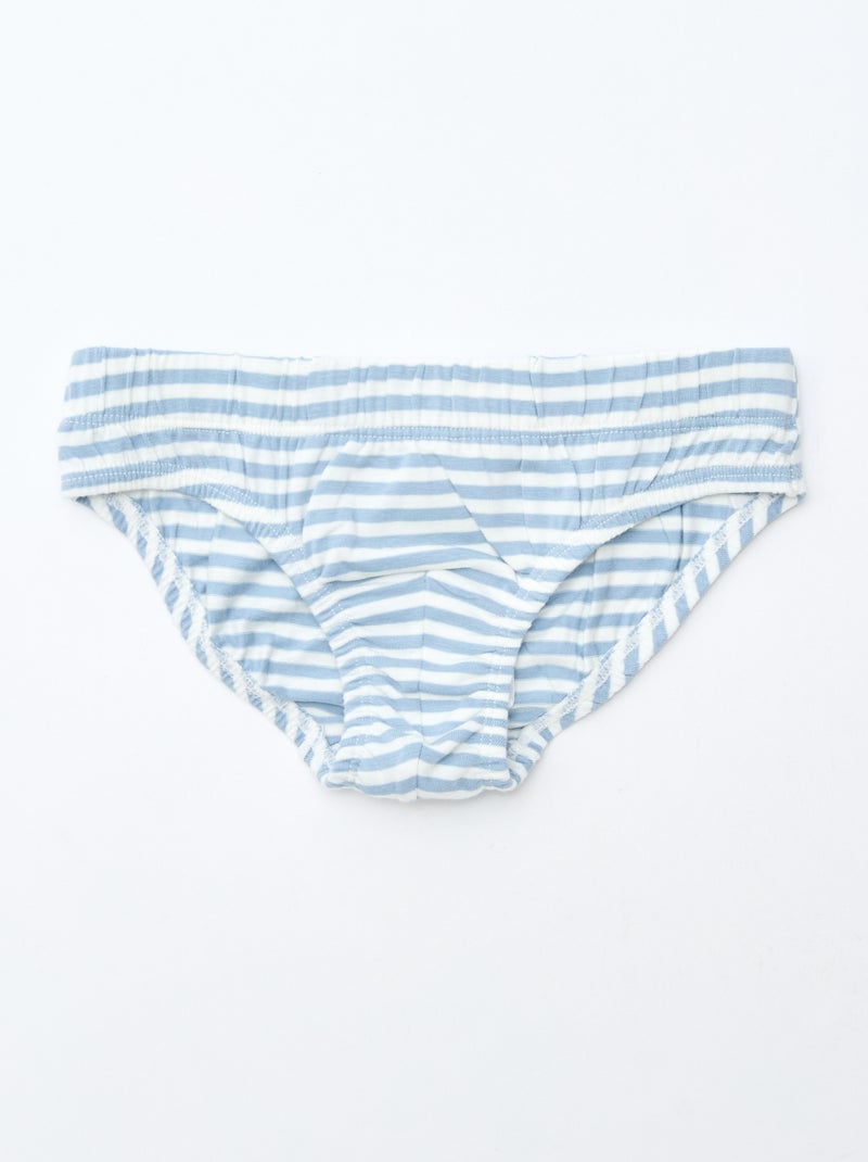 Lot de 7 slips imprimés Gris - Kiabi