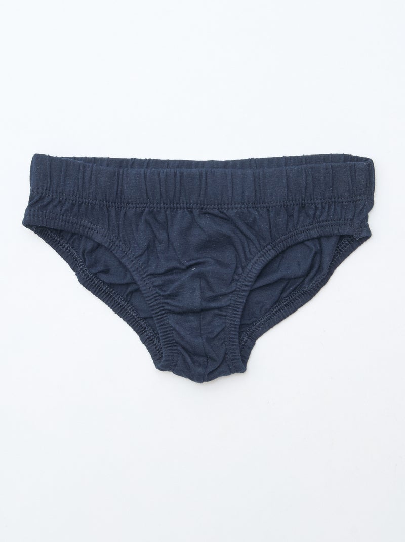 Lot de 7 slips imprimés Gris - Kiabi