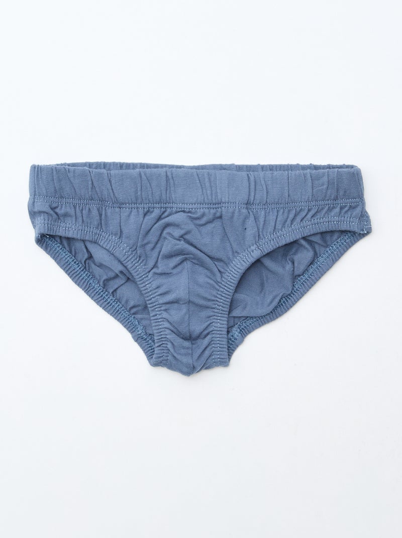 Lot de 7 slips imprimés Gris - Kiabi