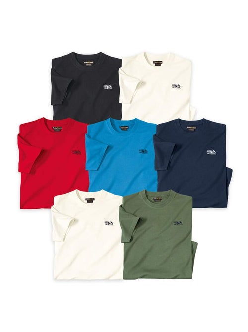 Lot de 7 Tee-Shirt Atlas ®  - ATLAS FOR MEN - Kiabi