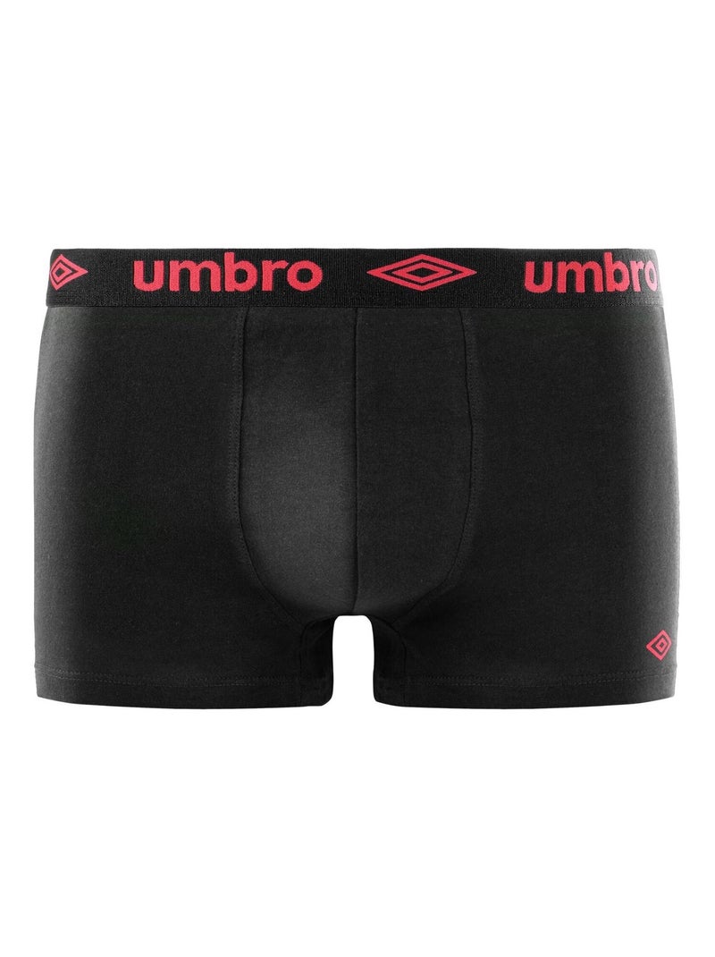 Lot de 8 boxers coton homme uni umbro Noir - Kiabi