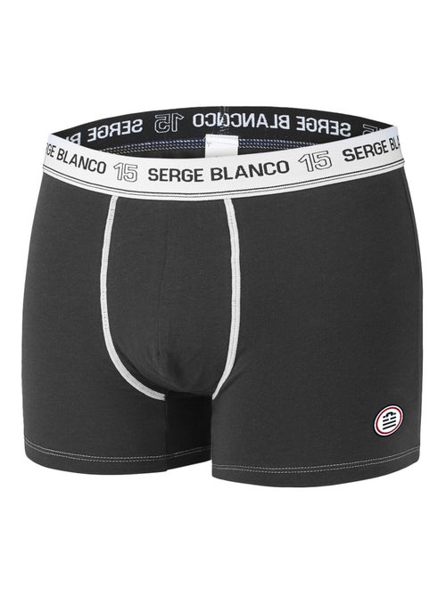 Lot de 8 boxers homme en coton noir serge blanco - Kiabi