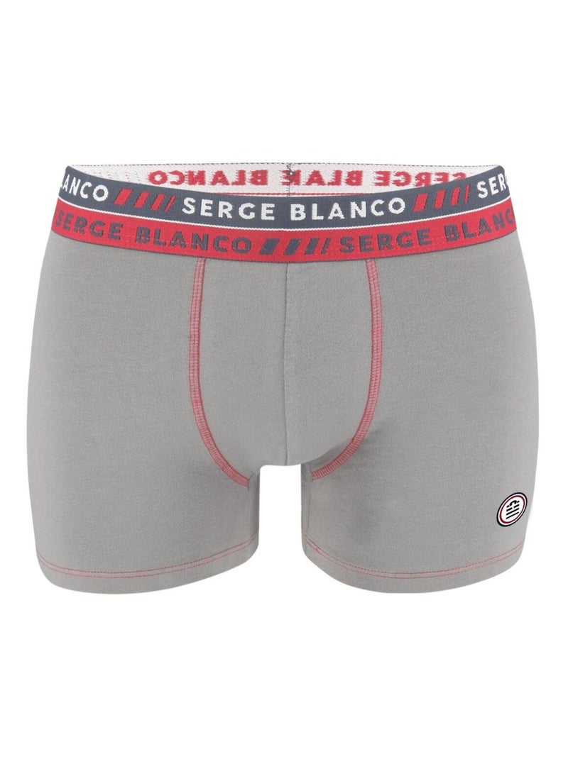 Lot de 8 boxers homme en coton serge blanco Gris - Kiabi