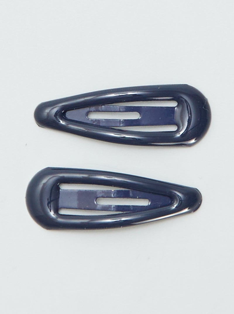 Lot de 8 mini pinces clic clac Bleu - Kiabi