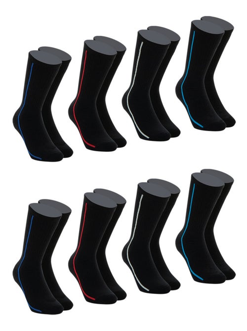 Lot de 8 paires de chaussettes de sport mi-hautes athena - Kiabi Lot de 8 paires de chaussettes de sport mi-hautes athena - Kiabi
