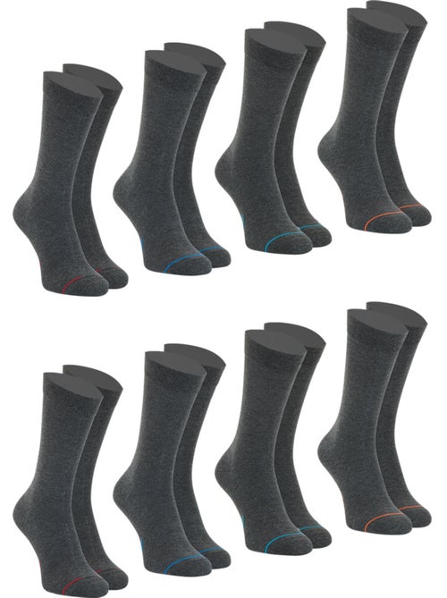 Lot de 8 paires de chaussettes mi-hautes homme ecopack athena - Kiabi Lot de 8 paires de chaussettes mi-hautes homme ecopack athena - Kiabi