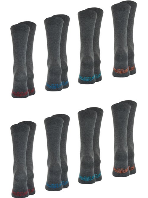 Lot de 8 paires de chaussettes mi-hautes homme ecopack athena - Kiabi Lot de 8 paires de chaussettes mi-hautes homme ecopack athena - Kiabi
