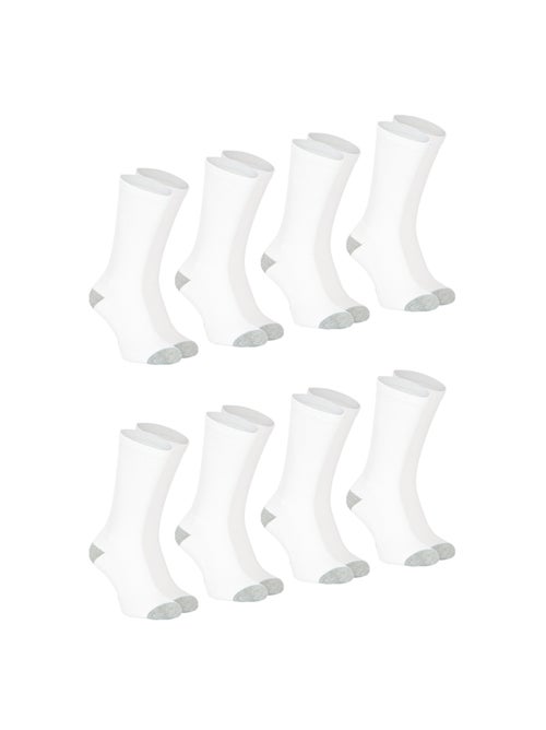 Lot de 8 paires de chaussettes mi-hautes homme ecopack sport athena - Kiabi