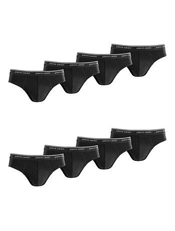 Lot de 8 slips homme en coton pierre cardin