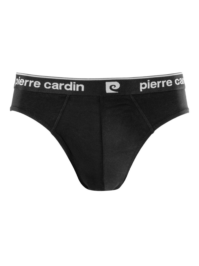 Lot de 8 slips homme en coton pierre cardin Noir - Kiabi