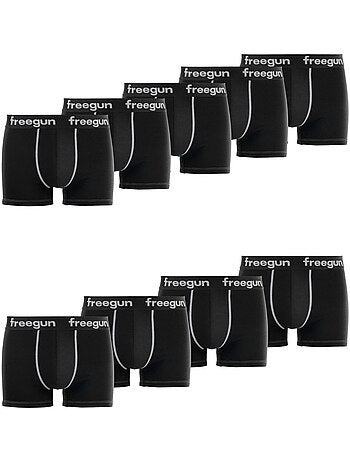 Lot de 9 boxers homme en coton freegun