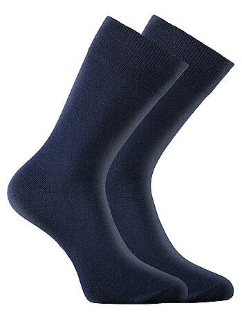 Lot de 9 paires de chaussettes de ville coton homme peigné doux serge blanco