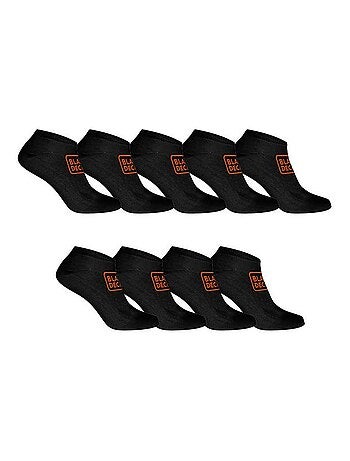 Lot de 9 paires de chaussettes low cut fines et respirantes black & decker