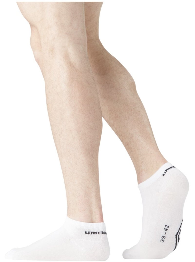 Lot de 9 Paires de Chaussettes Sneackers Homme Taille 39/42 Umbro Blanc - Kiabi