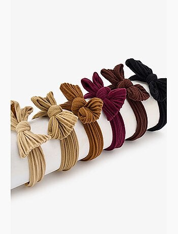 Lot de barrettes à nœud penti