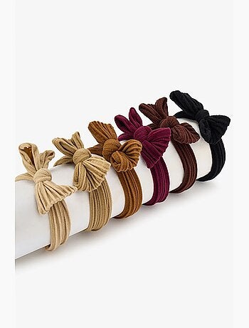 Lot de barrettes à nœud penti