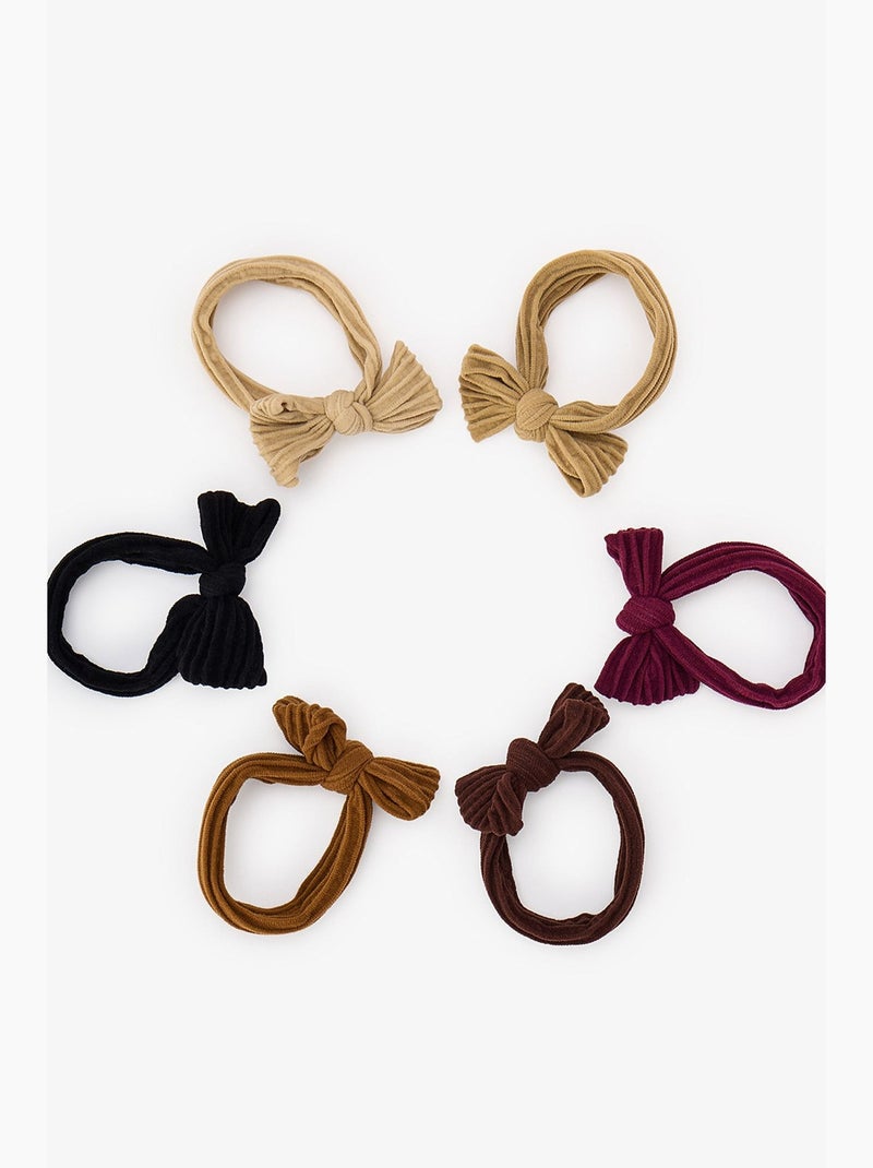 Lot de barrettes à nœud penti Noir - Kiabi