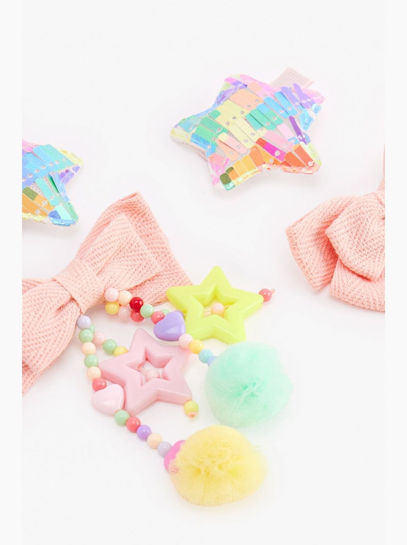 Lot de barrettes étoile pour fille penti Rose - Kiabi