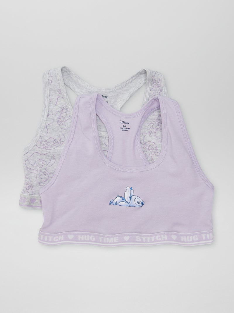 lot de brassière de sport 'Stitch' Gris - Kiabi