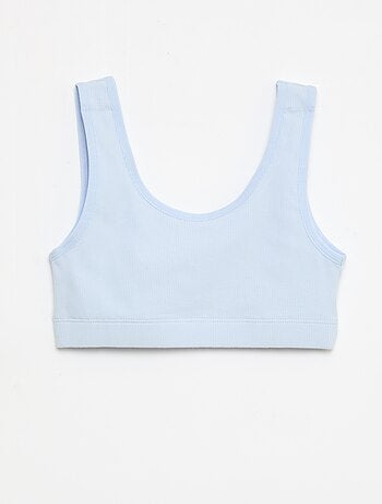 Lot de brassière en maille côtelée