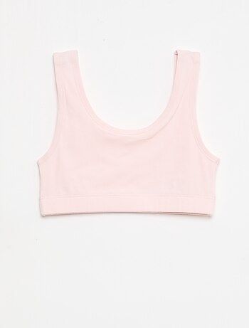 Lot de brassière en maille côtelée