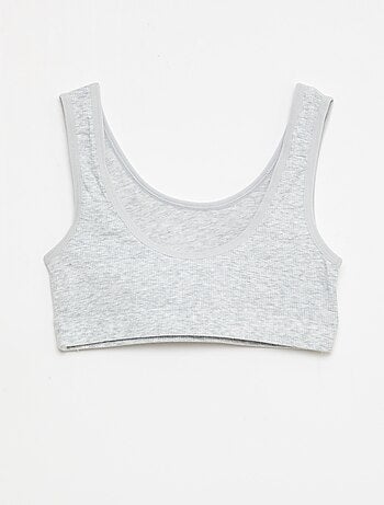 Lot de brassière en maille côtelée