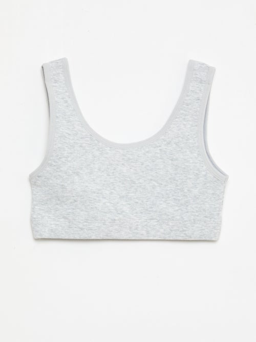 Lot de brassière en maille côtelée - Kiabi