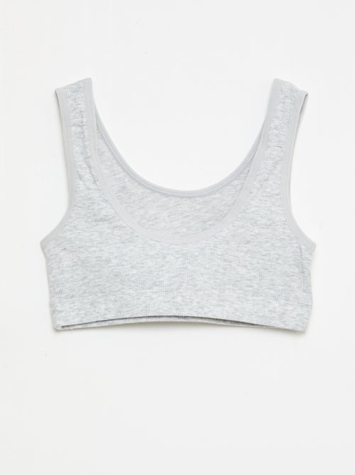 Lot de brassière en maille côtelée - Kiabi