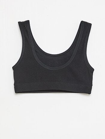 Lot de brassière en maille côtelée