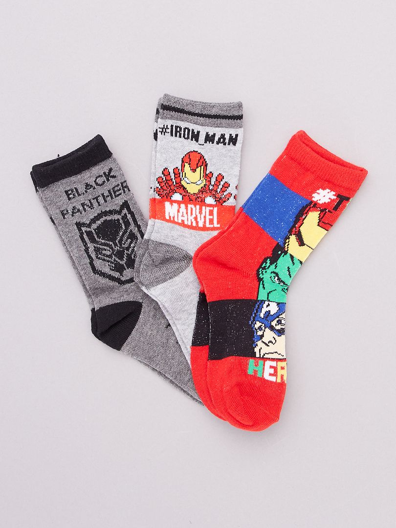 Lot de chaussettes 'Avengers' 'Marvel' rouge - Kiabi
