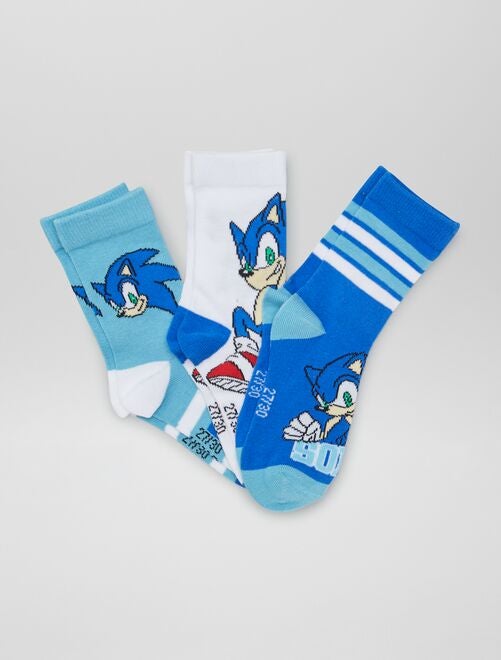 Lot de chaussettes 'Sonic' - 3 paires - Kiabi