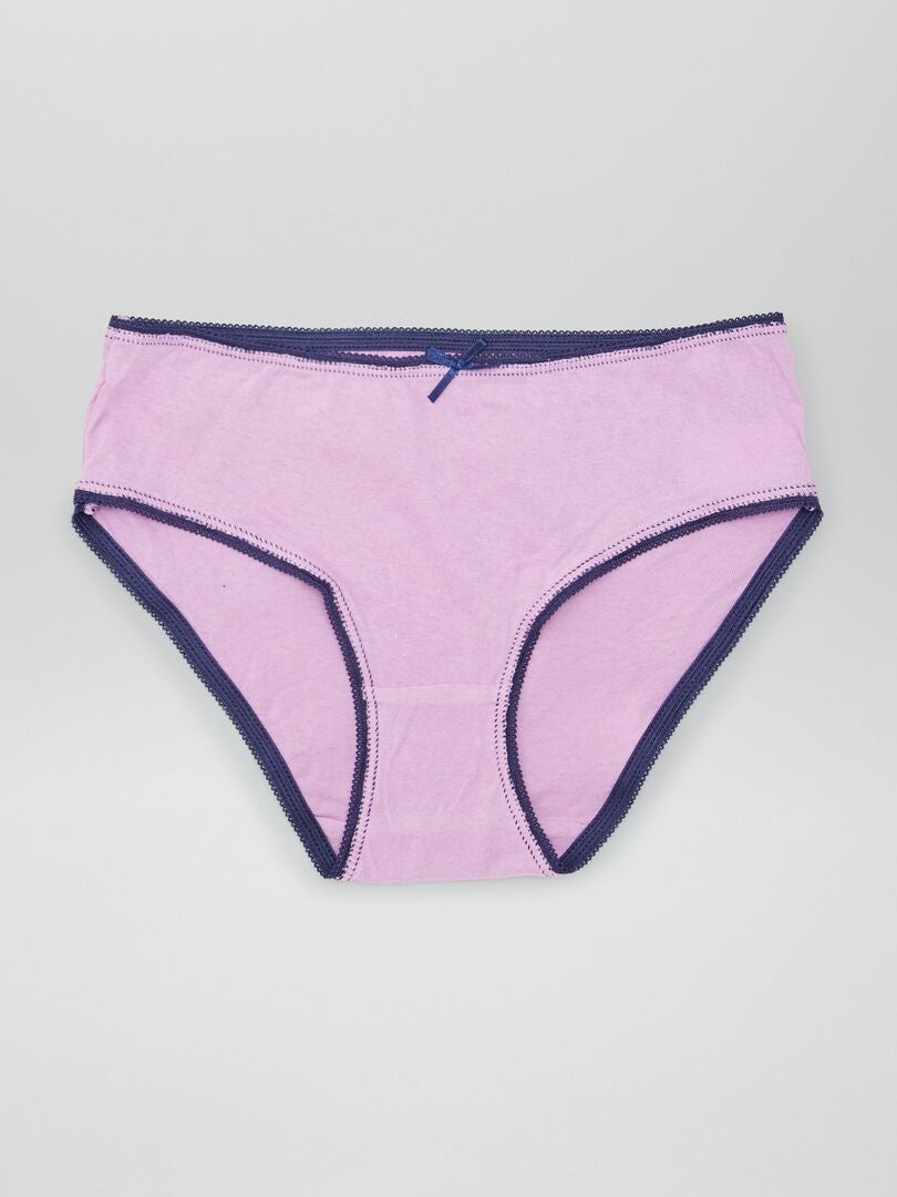 Lot De 3 Culottes Lulu Castagnette En Coton Rose Et Blanc - Neuves Avec étiquettes, Taille Unique